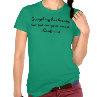 Everything has beauty, but not everyone sees it. -Confucius