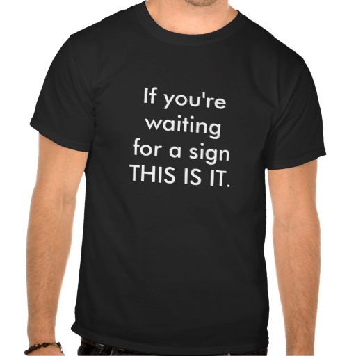 If You['re Waiting For A Sign Men's T-Shirt