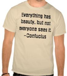Everything has beauty, but not everyone sees it.-Confucius