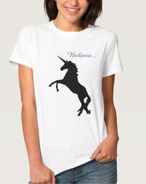 Unicorn Magic Black Rearing Women's T-Shirt