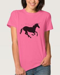 Unicorn Magic Black Pink Women's T-Shirt