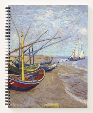 Van Gogh Collection Fishing Boats Journal