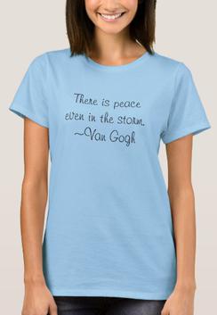 There is peace even in the storm. Van Gogh Women's Tee