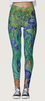 Van Vogh Irises Leggings